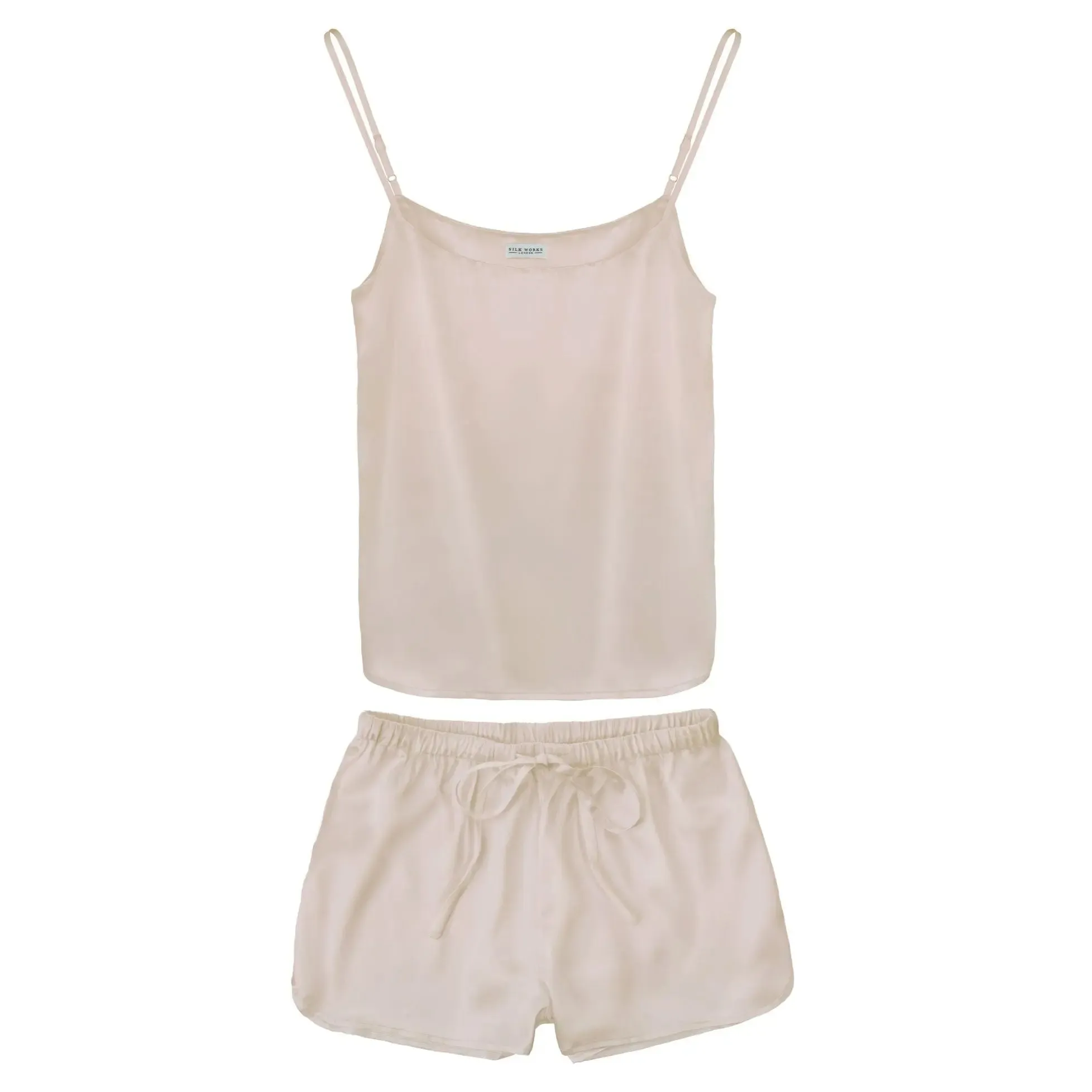 Silk Cami & Shorts Pyjama Set - Various Colours