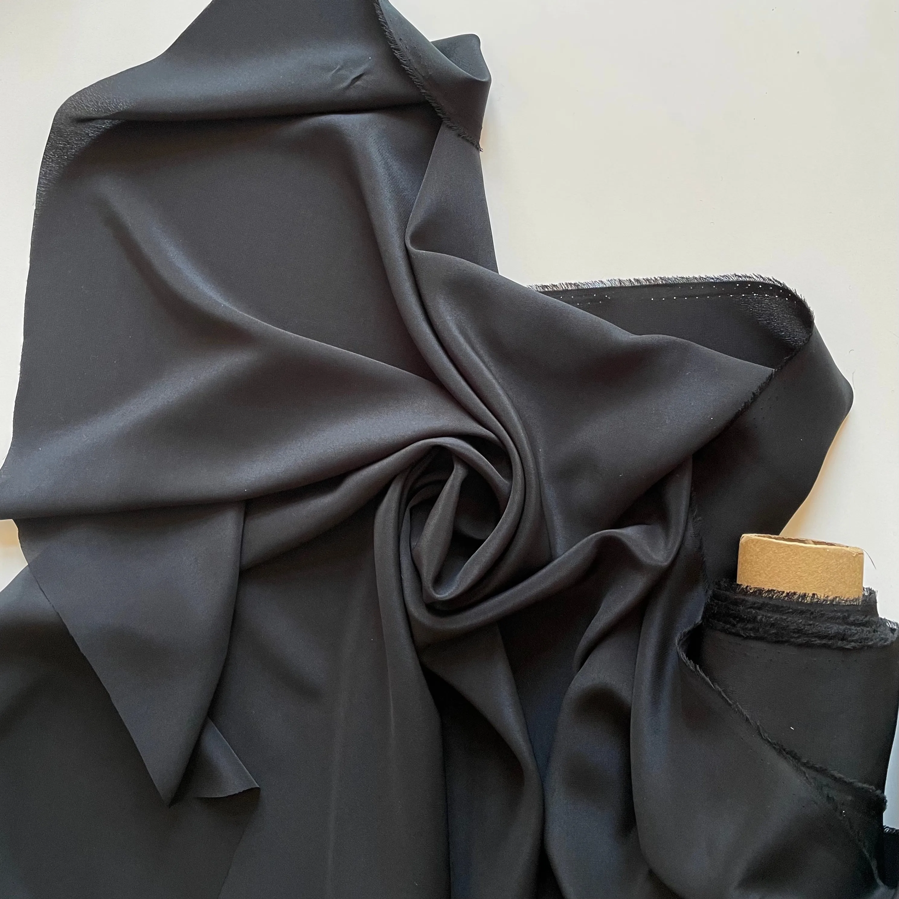 Silk Crepe de Chine - Black