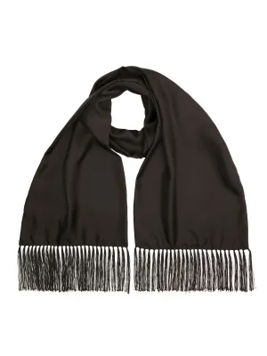 Silk Evening Scarf - Black