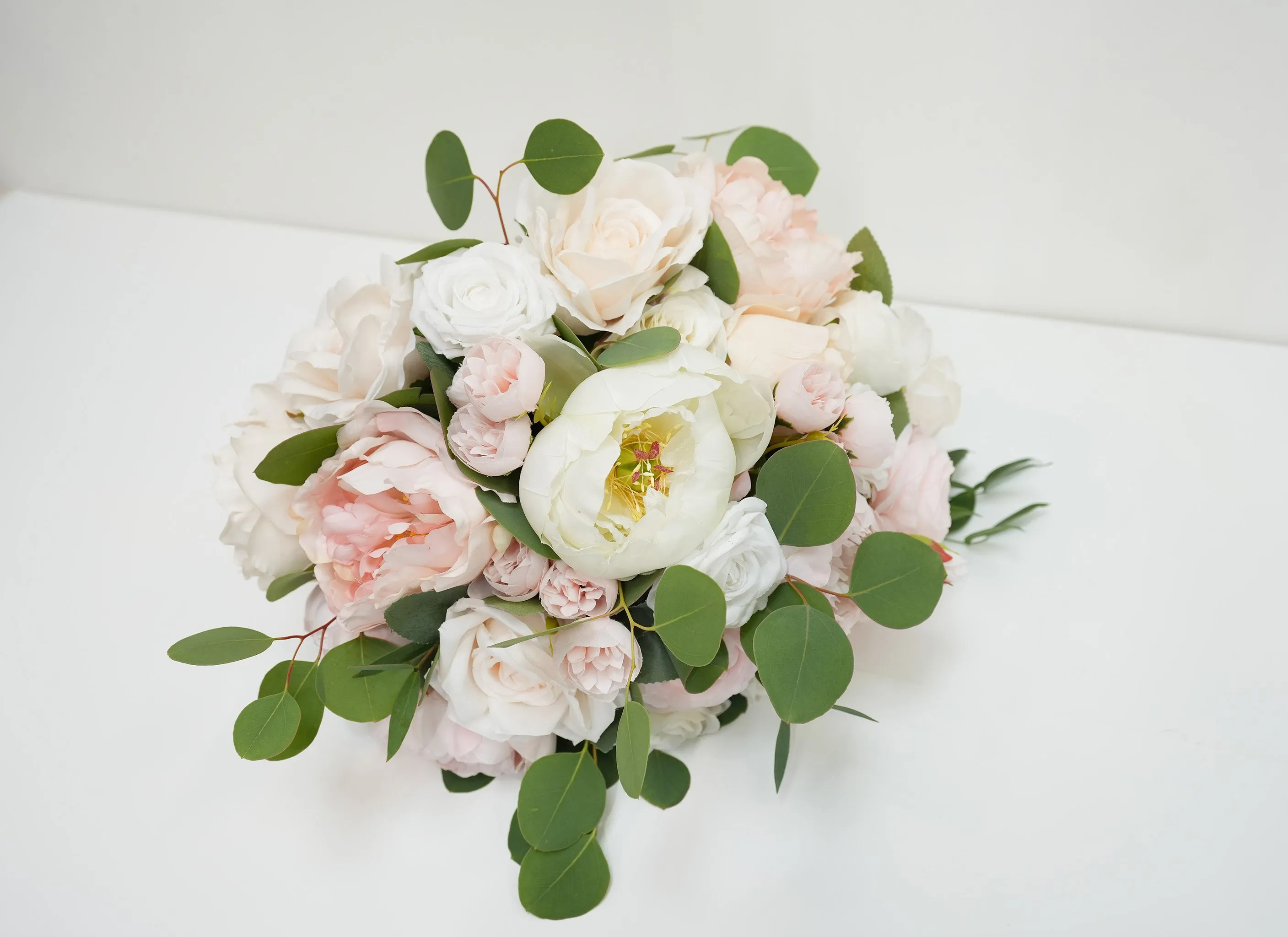 Silk flowers & Natural greenery