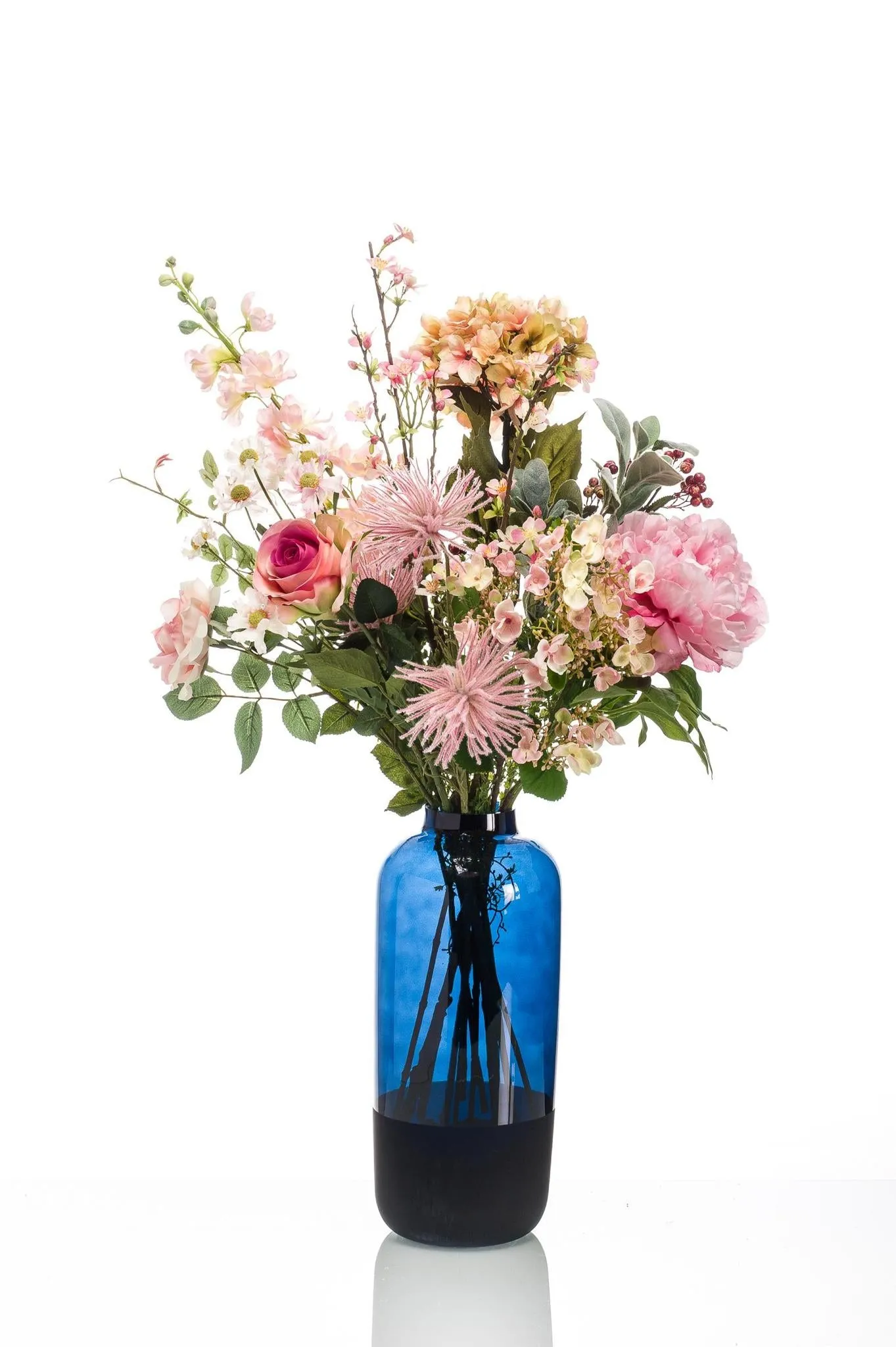 Silk Flowers Bouquet XL Pretty Pink - 89 cm high - Artificial flowers