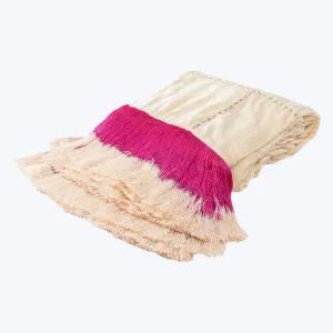 Silk Fringe Throw