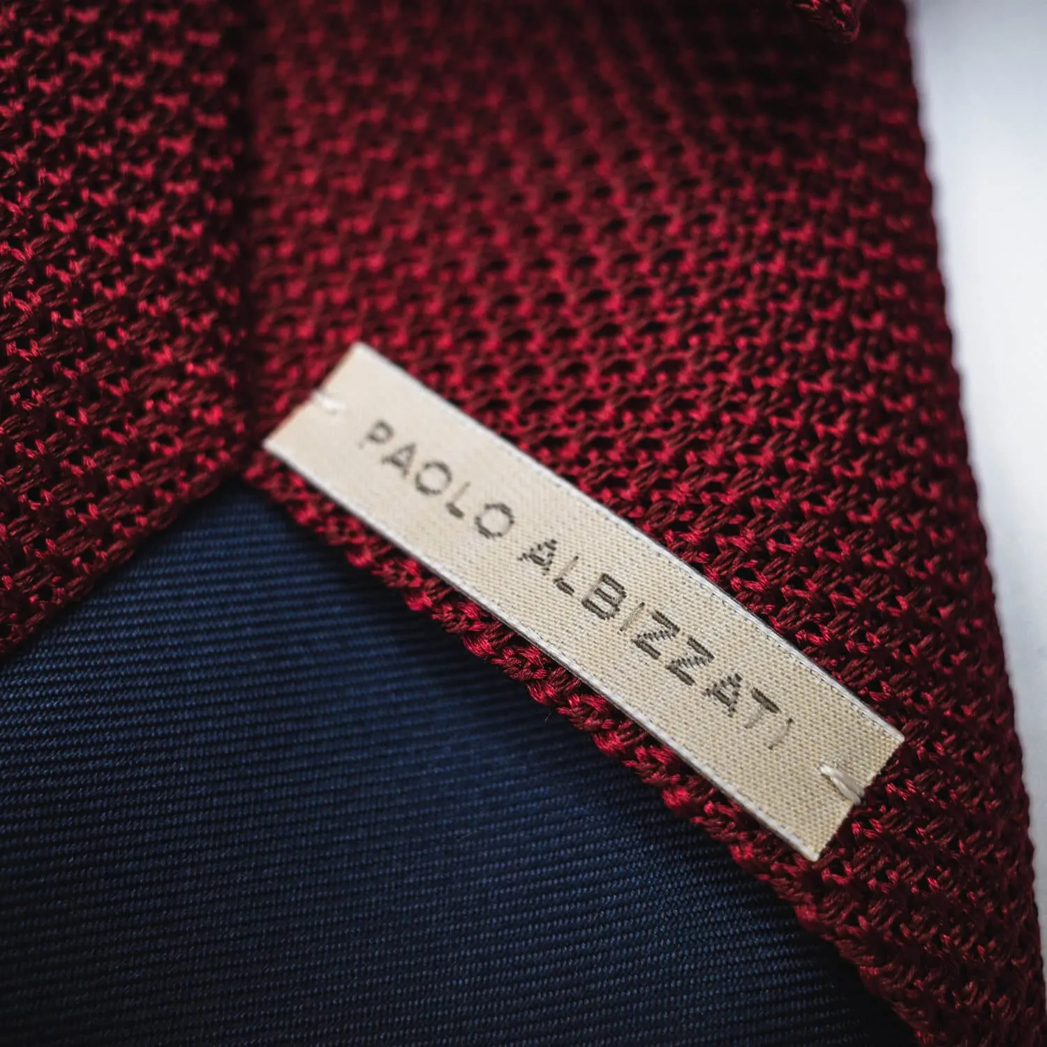 Silk Grenadine Tie - Merlot