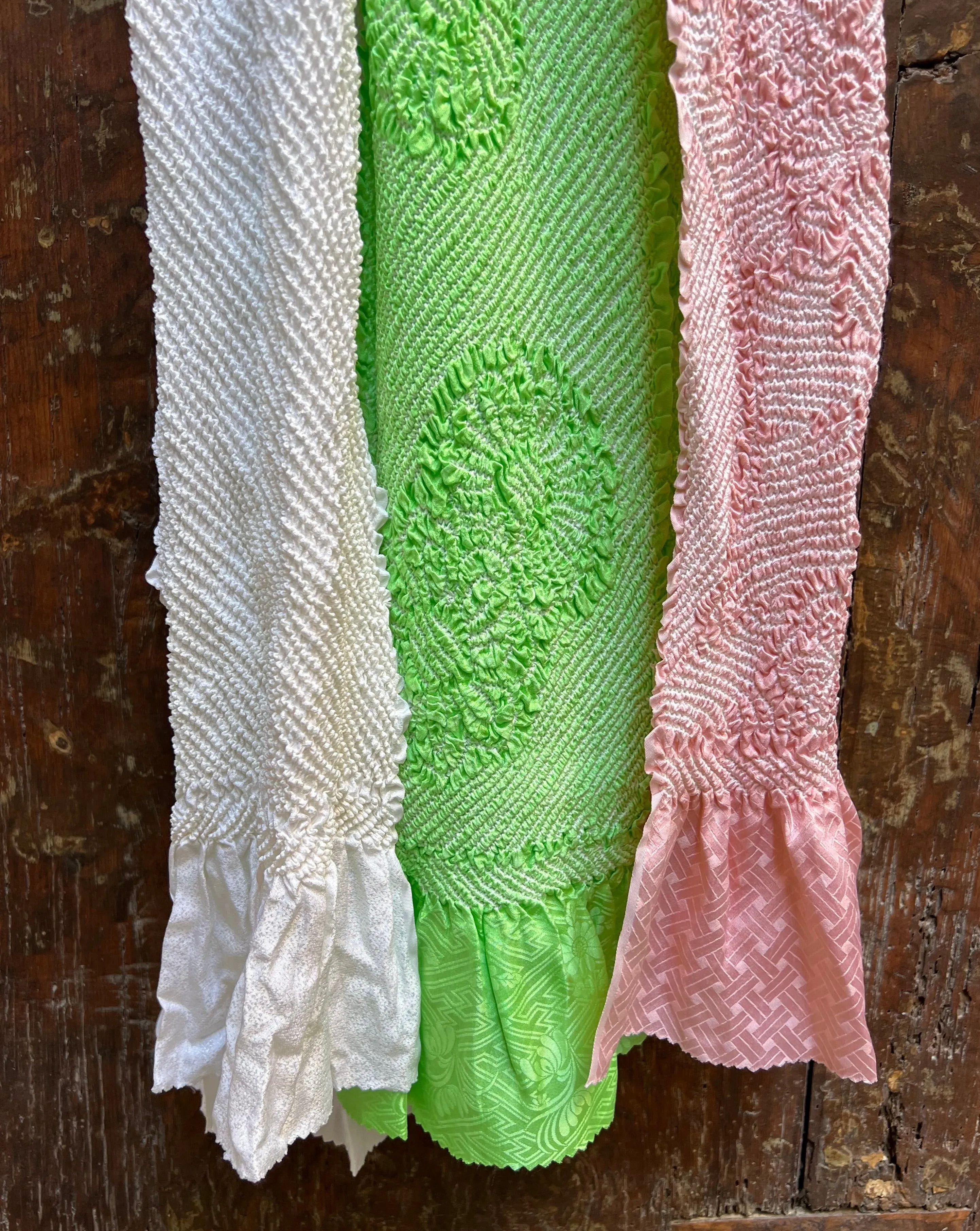 SILK OBIAGE / SCARF・ AORINNGO 青リンゴ