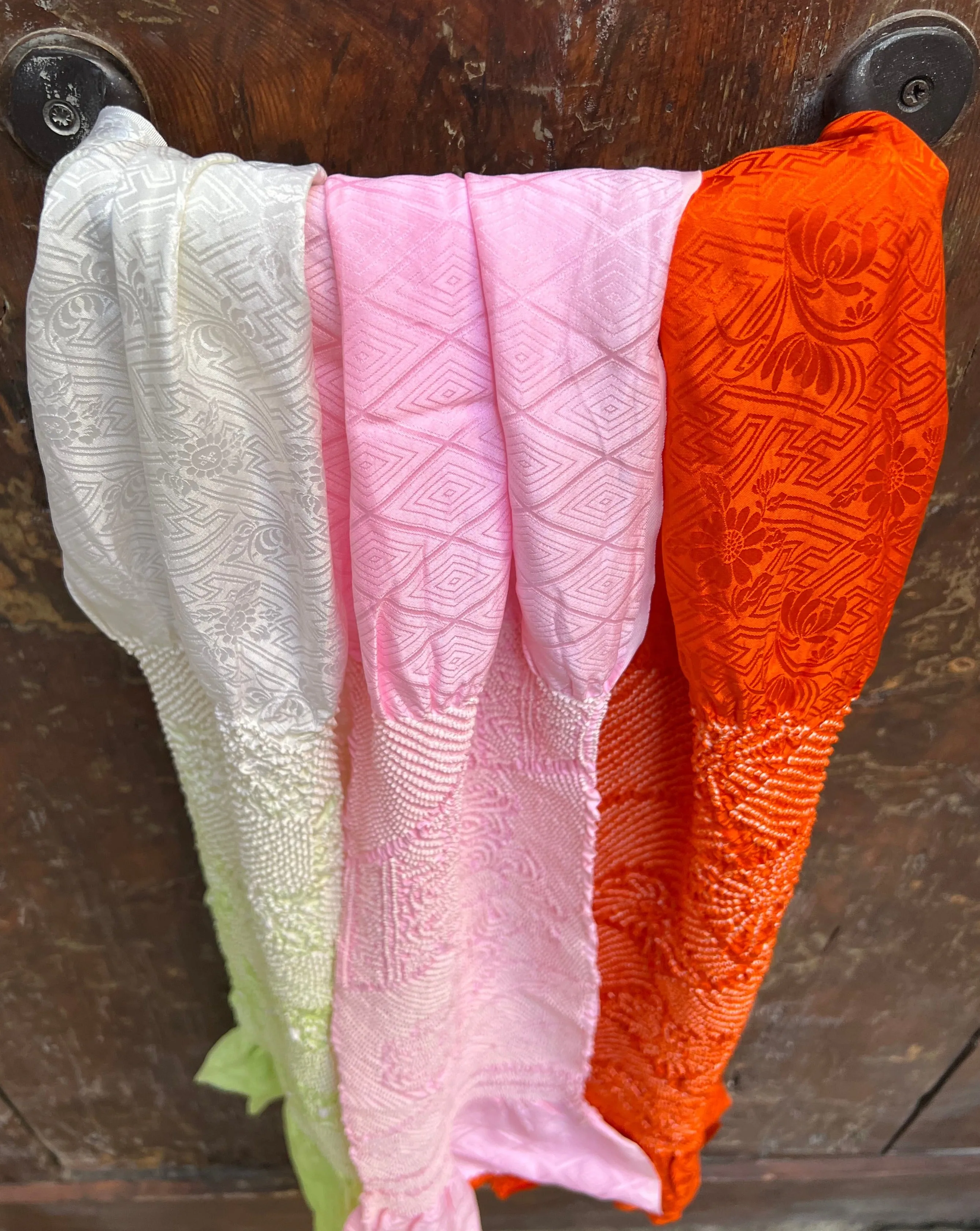 SILK OBIAGE / SCARF・MUSKMELON マスクメロン