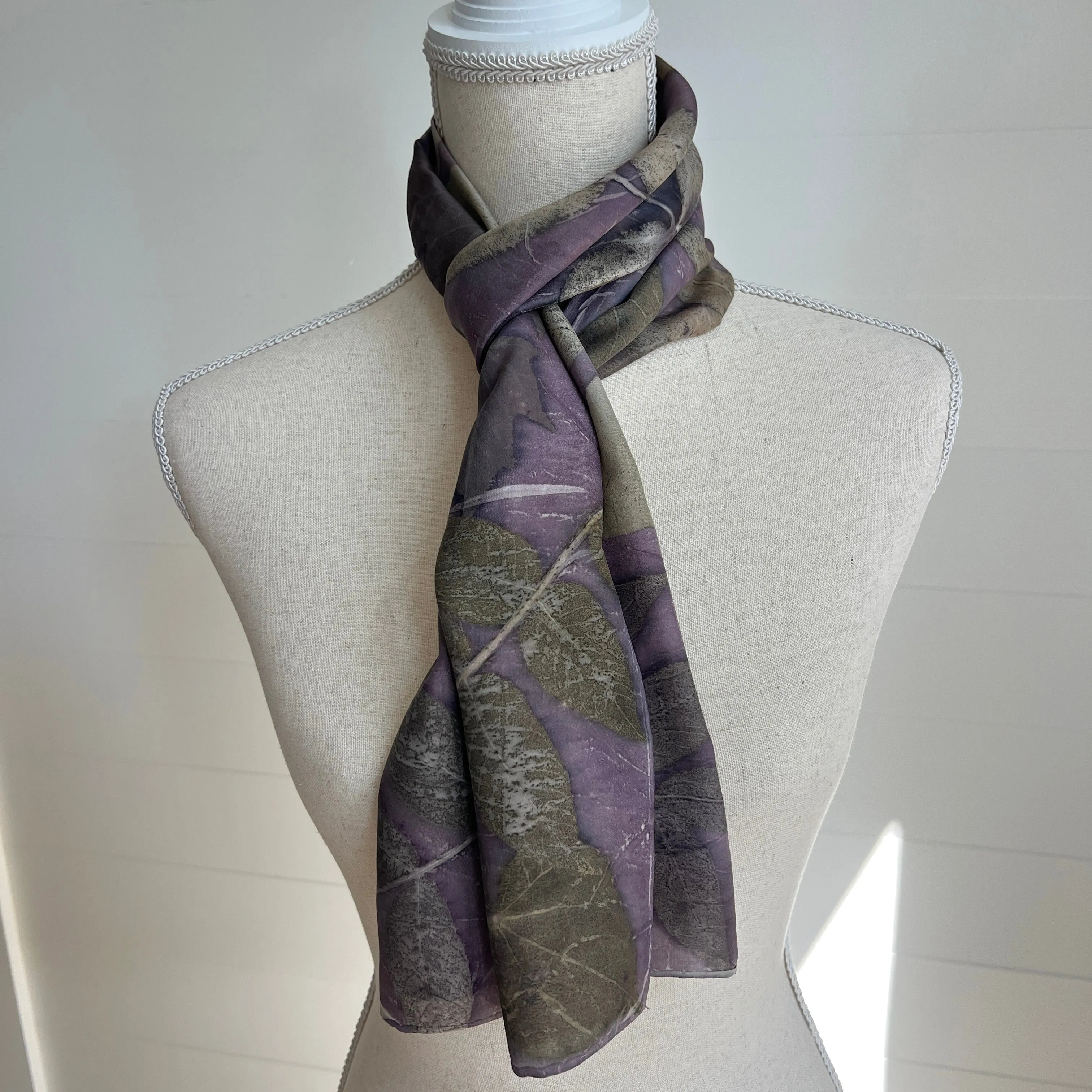 Silk Scarf | "Lauren" Cochineal - Sappanwood