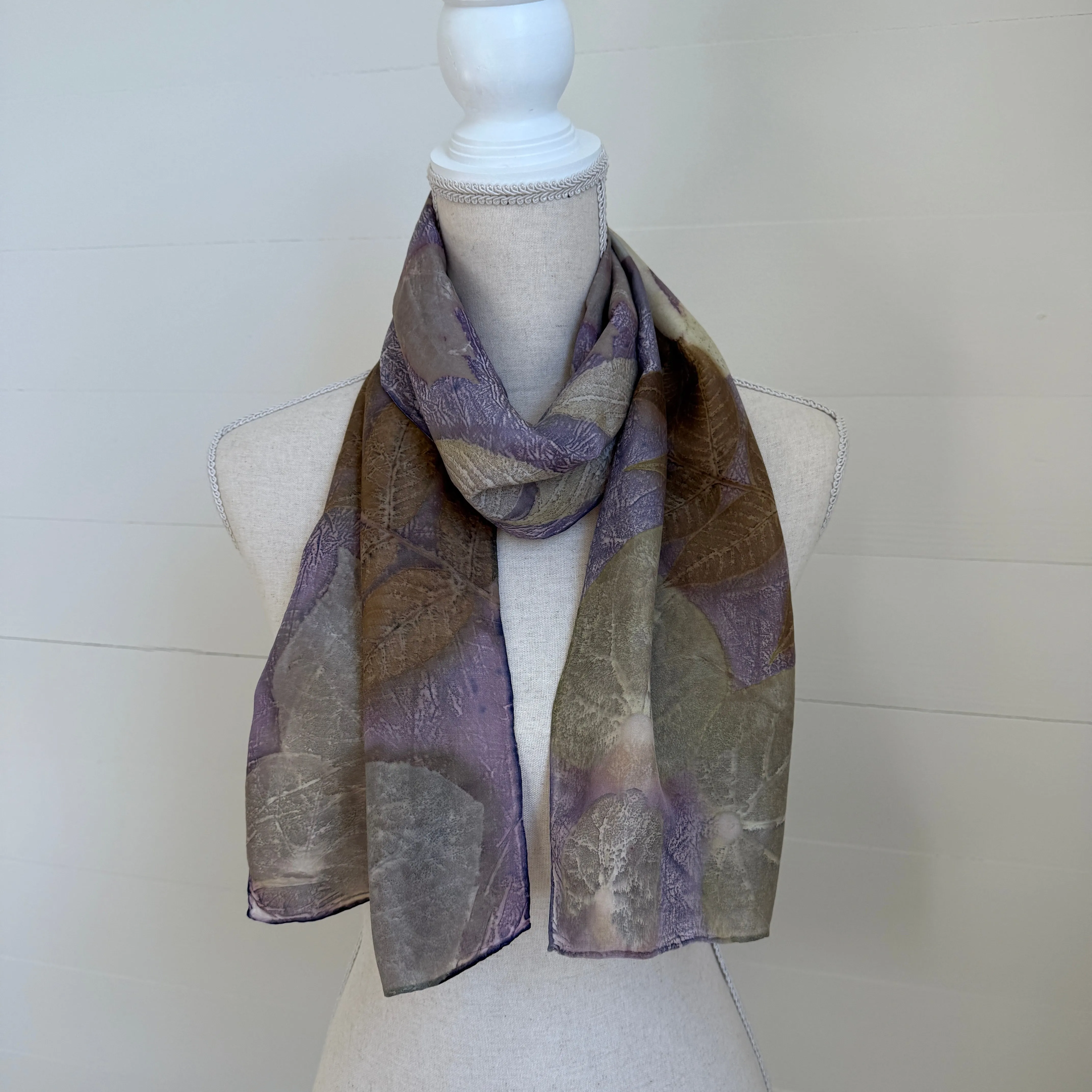 Silk Scarf | "Sue" Cochineal - Sappanwood