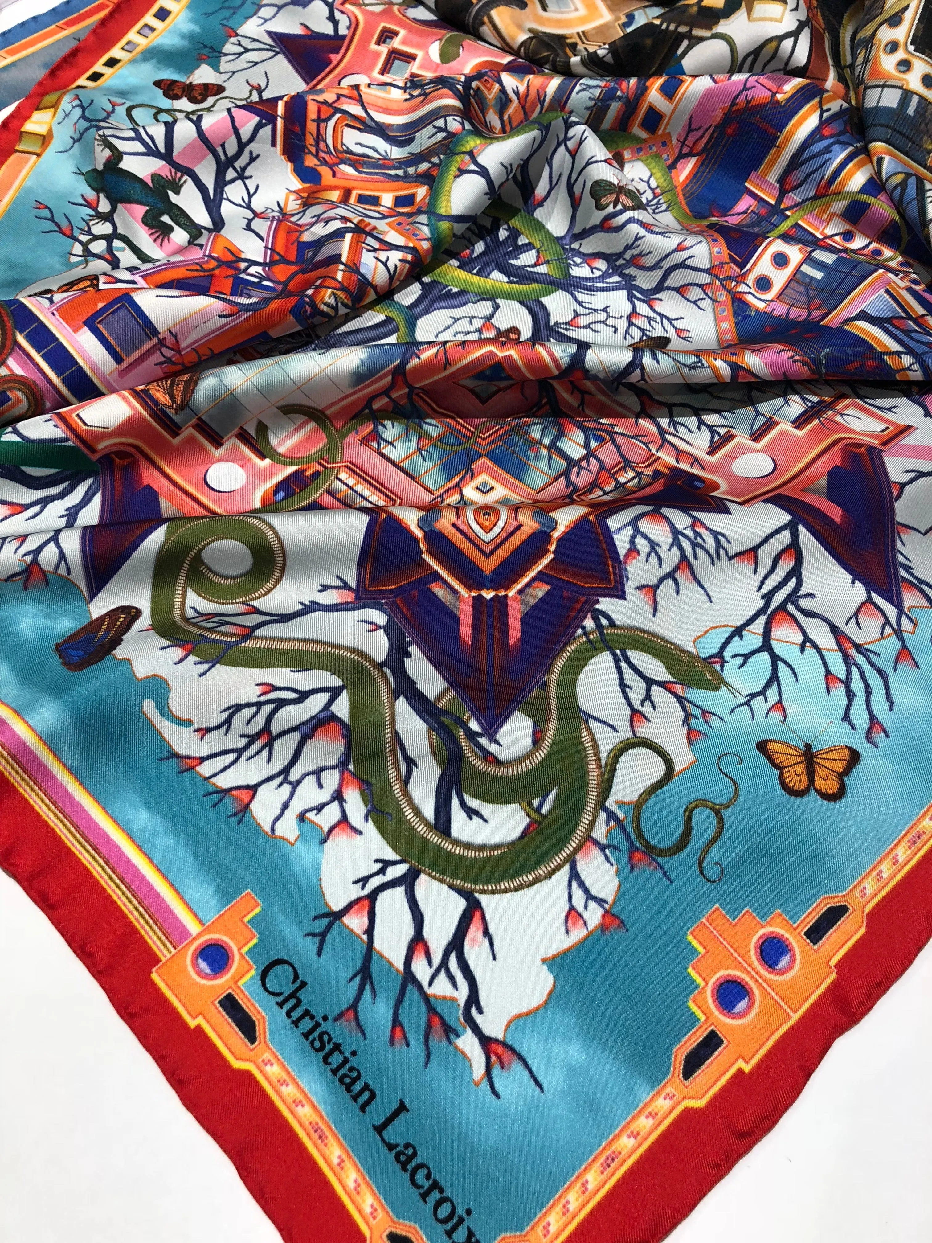 Silk scarf "Tree of life" Lacroix