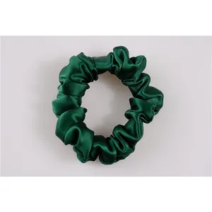 Silk Scrunchies Classic Dark Green