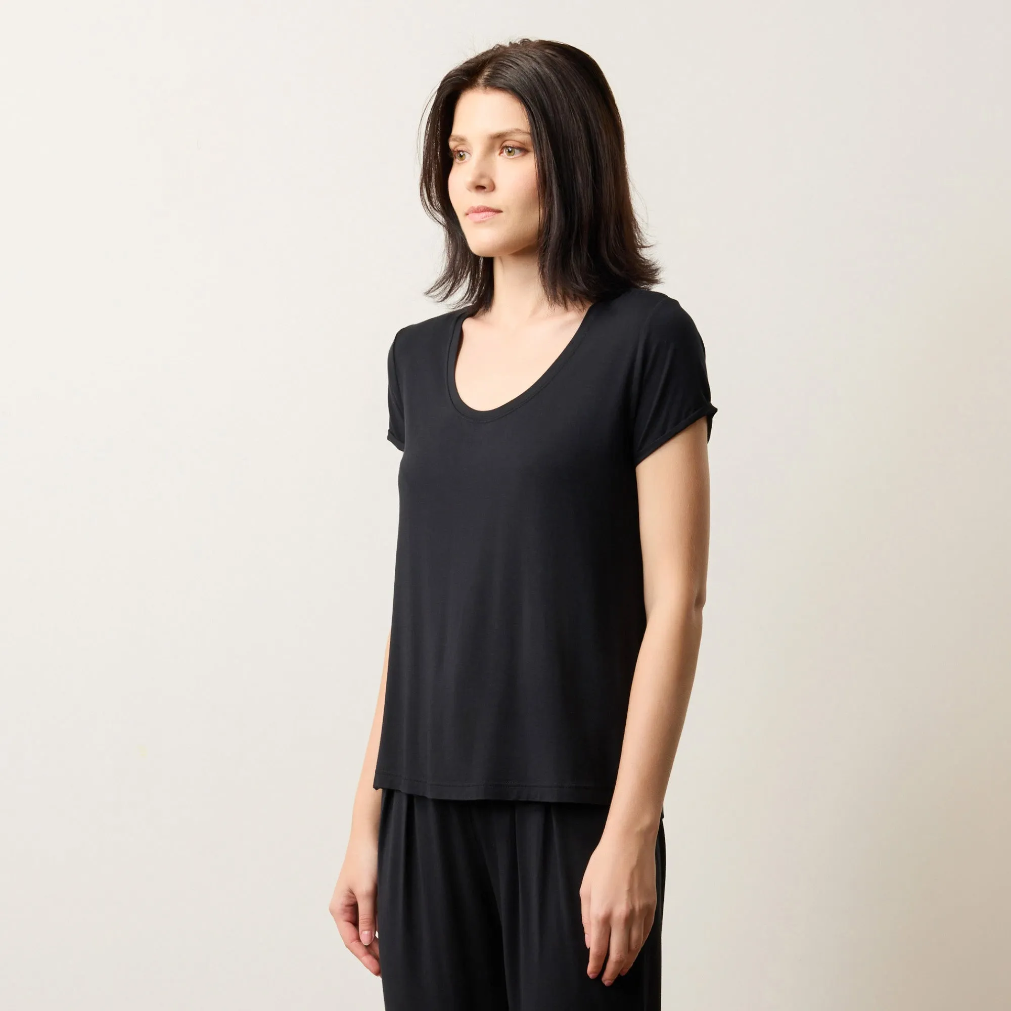 Silktouch TENCEL™ Scoop Neck Tee