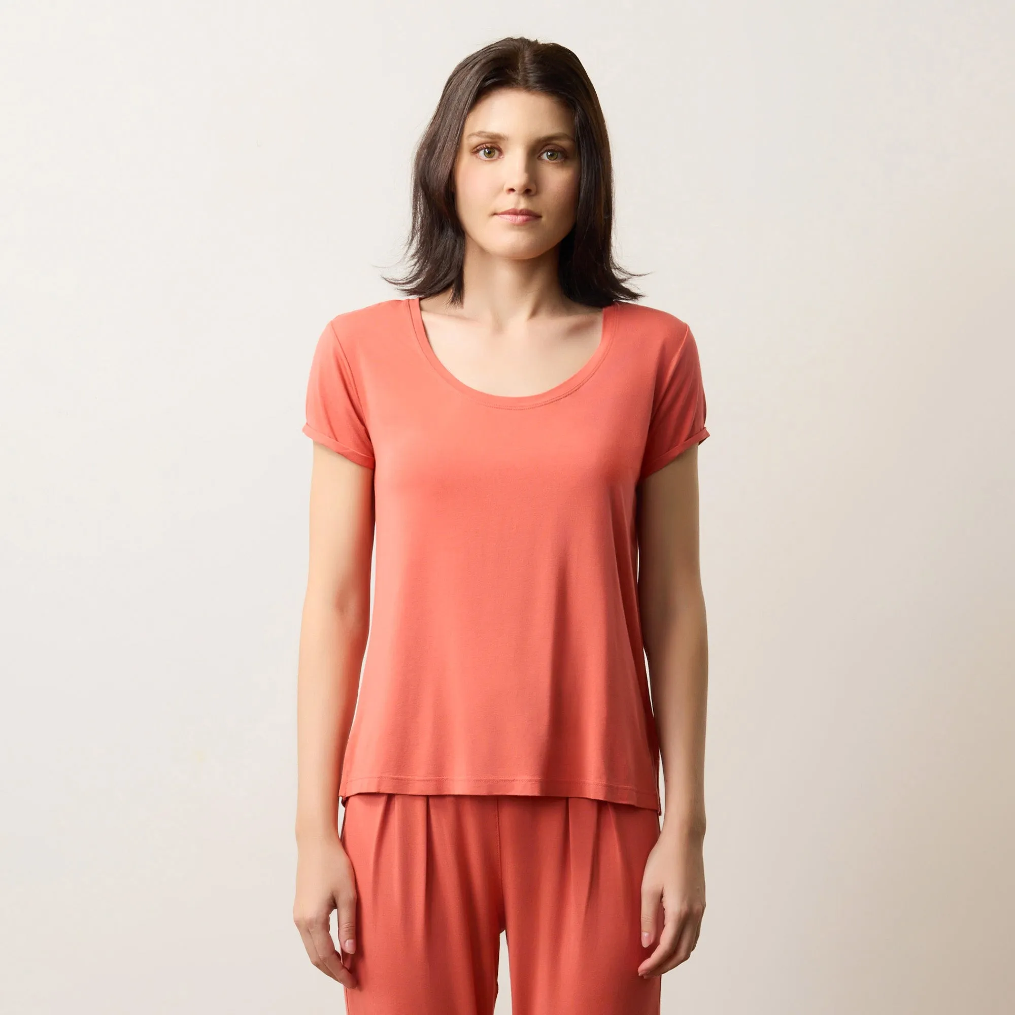 Silktouch TENCEL™ Scoop Neck Tee