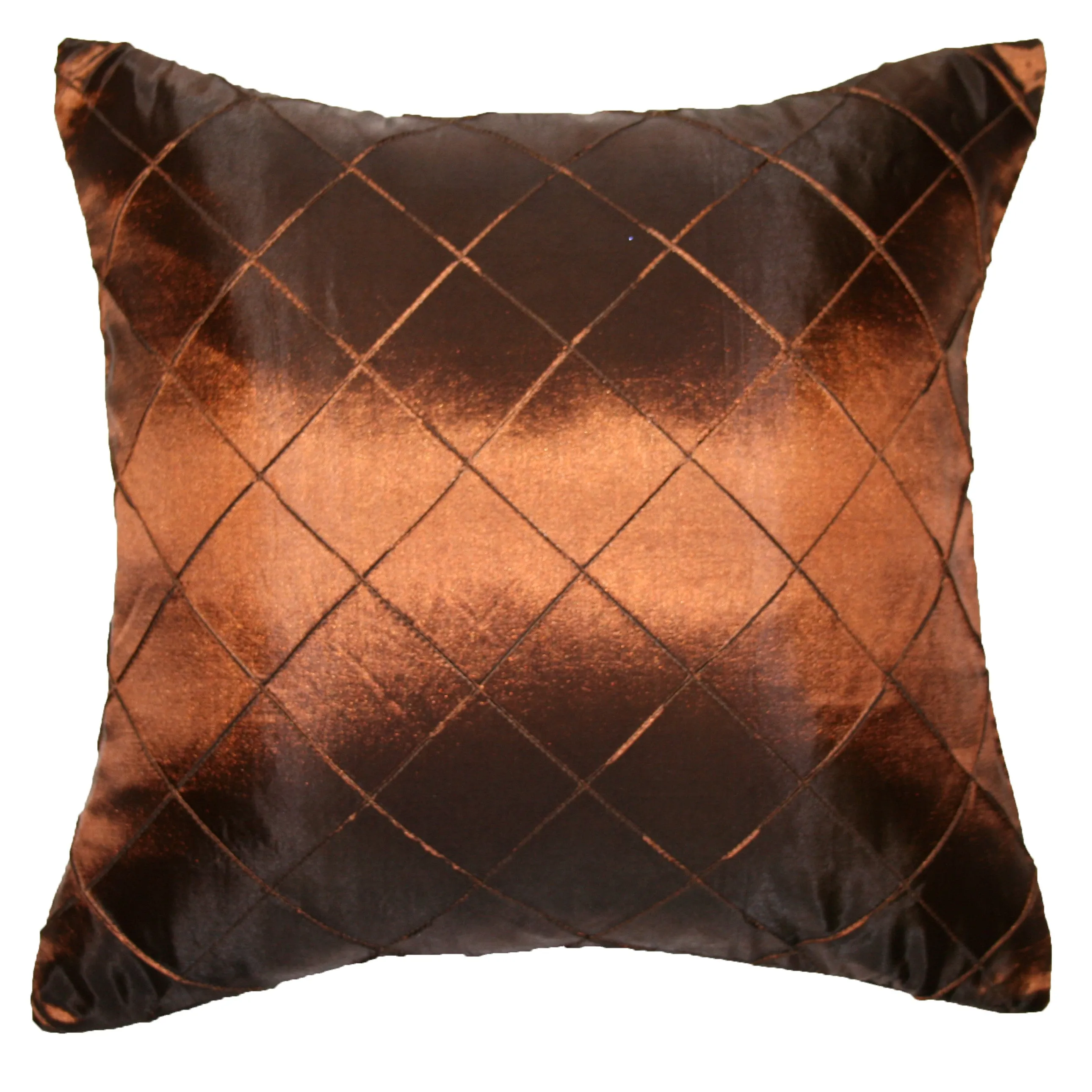 Silky Checks Decorative Accent Throw Pillow