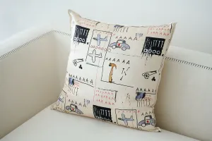 SILKY MIRACLE X BASQUIAT Untitled AA Silk Pillow