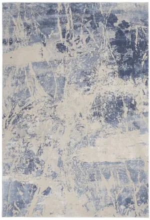 Silky Textures SLY02 Blue/Cream Rug