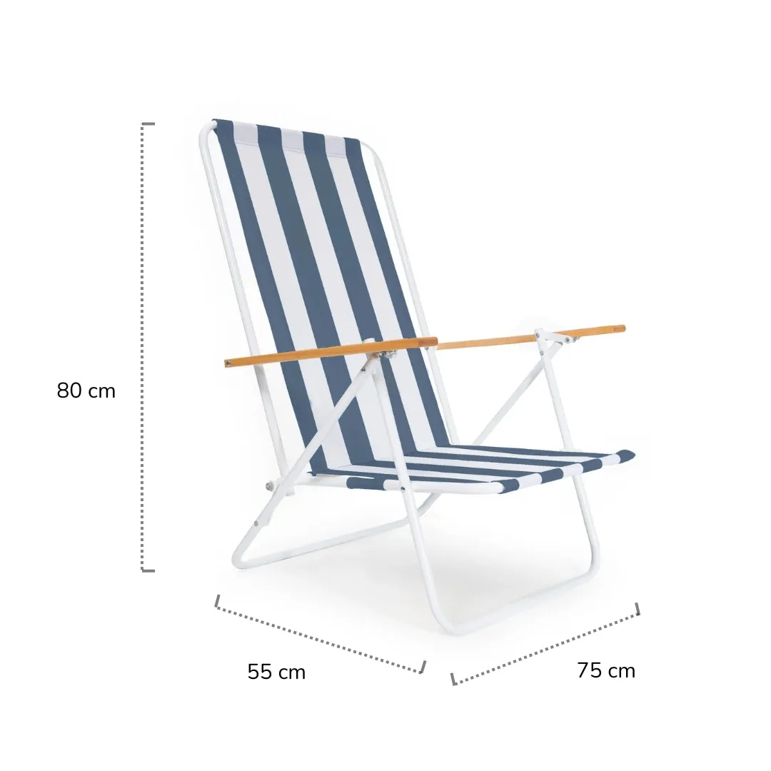 Silla playa Plegable Confort Azul