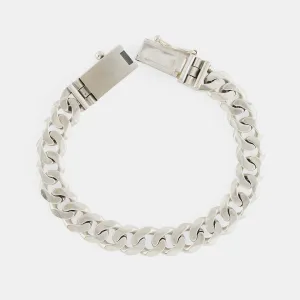 Silver 10mm Curb Bracelet