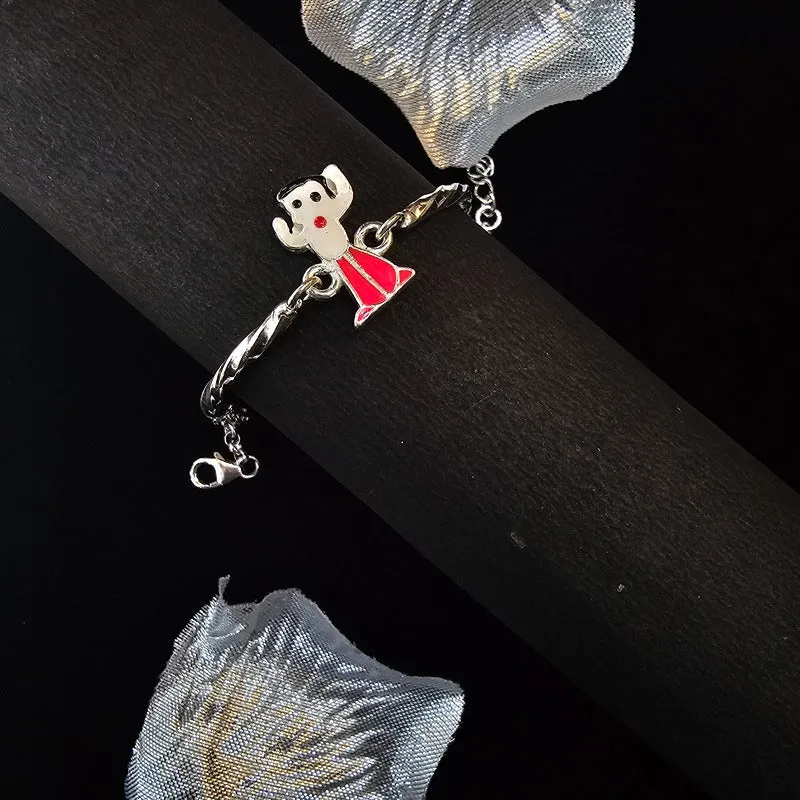 Silver 925 Kids Chota Bheem Bracelet