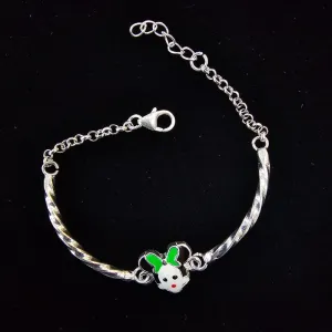 Silver 925 Kids Minnie Mouse Bracelet For Girls