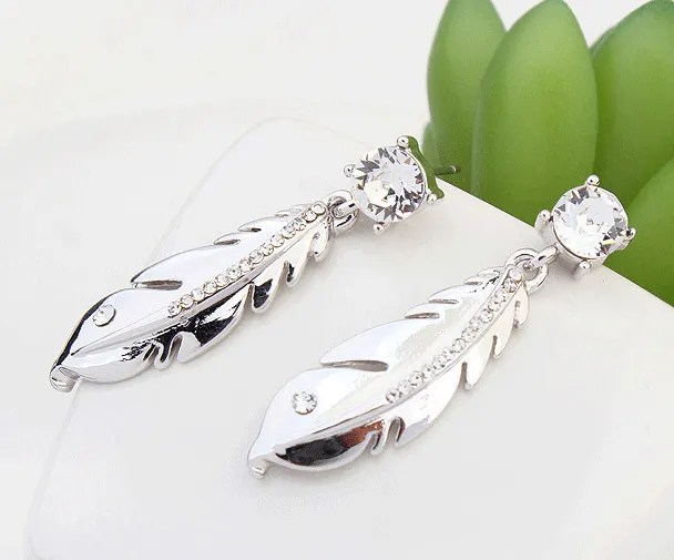 Silver Feather Earrings