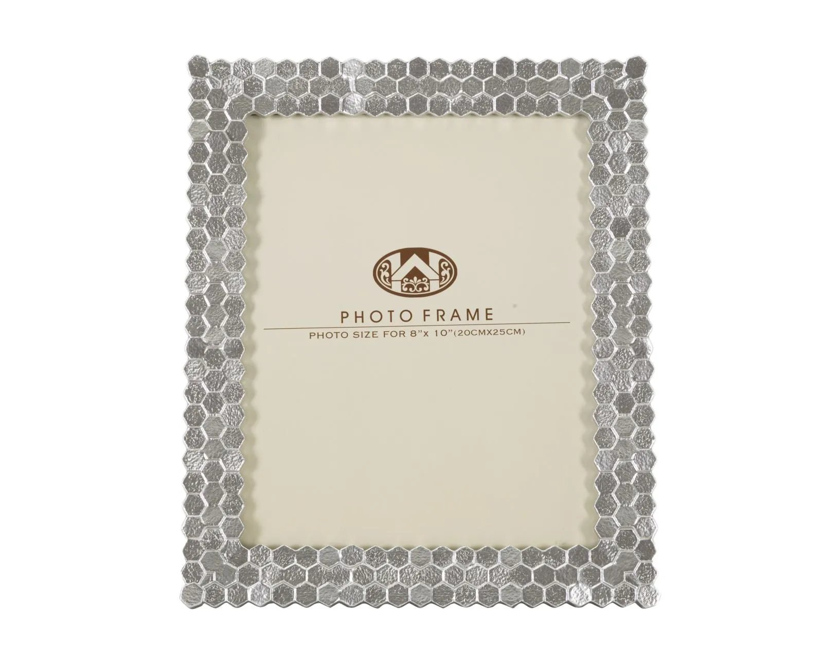 Silver Geometric Shiny Photo Frame