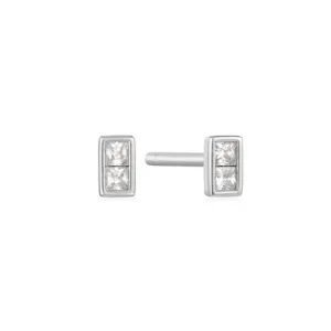 Silver Glam Mini Stud Earrings