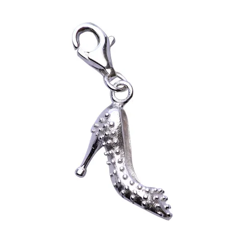 Silver High Heel Charm