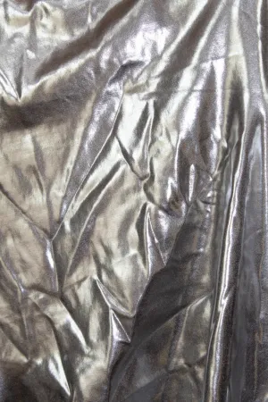 Silver Metallic Spandex Fabric Sample