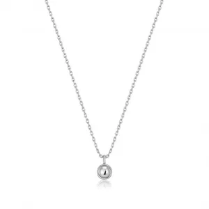 Silver Orb Drop Pendant Necklace N045-01H