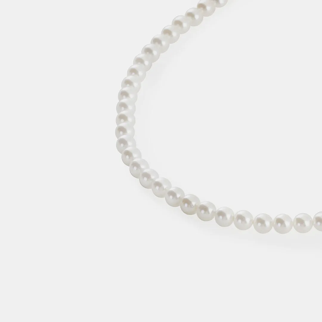 Silver Pearl Necklace