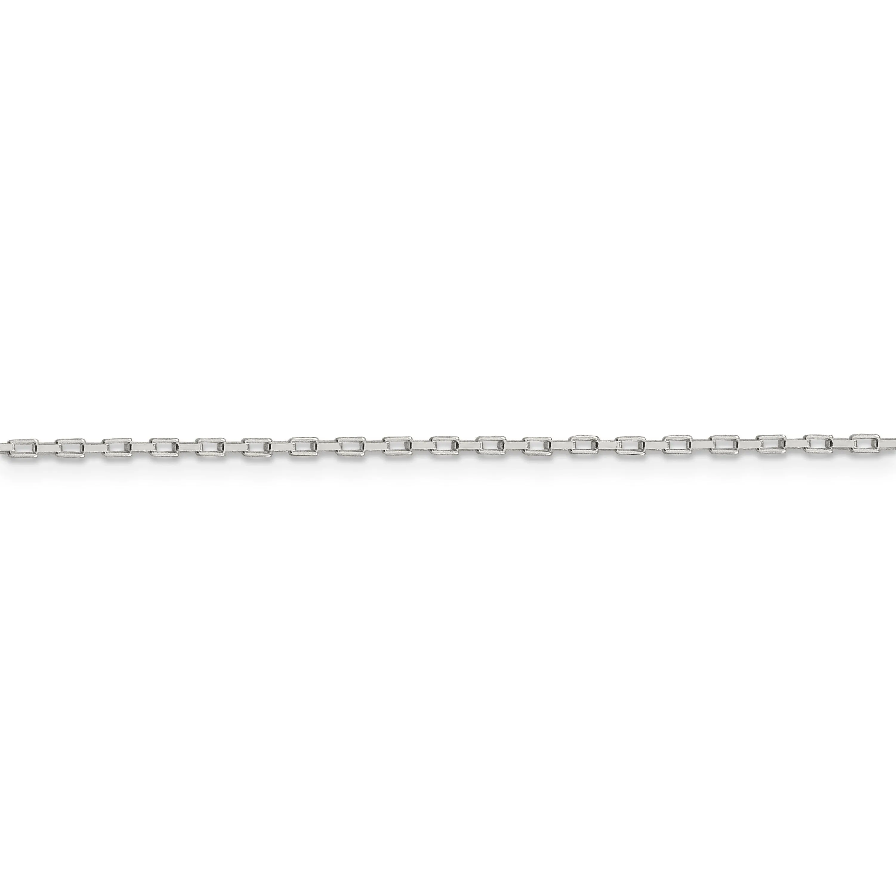 Silver Polished 1.30-mm Elongated Box Chain