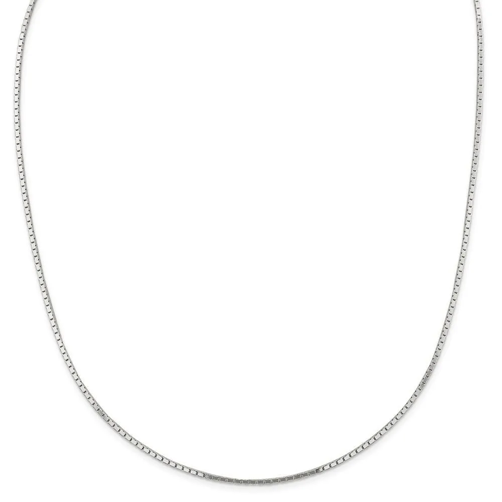 Silver Polished 1.50-mm Mirror Box Chain