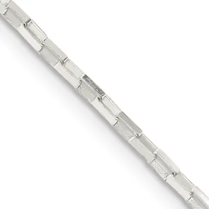 Silver Polished 1.65-mm Elongated Box Chain