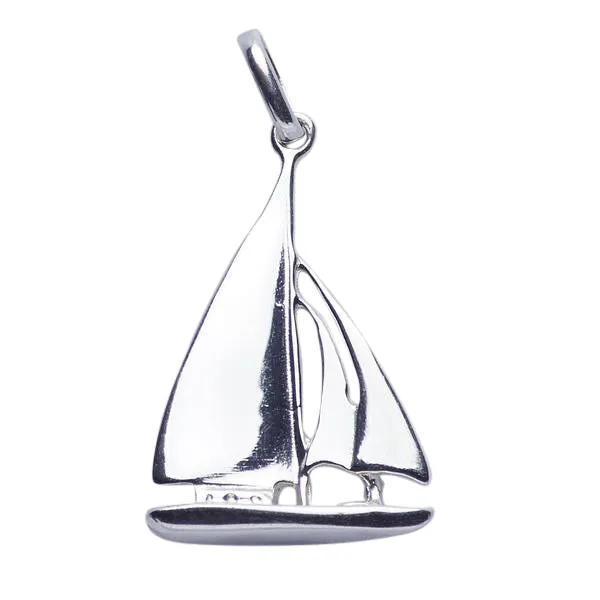 Silver Sailboat Pendant