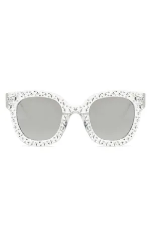 Silver Star Embellished Sunglasses