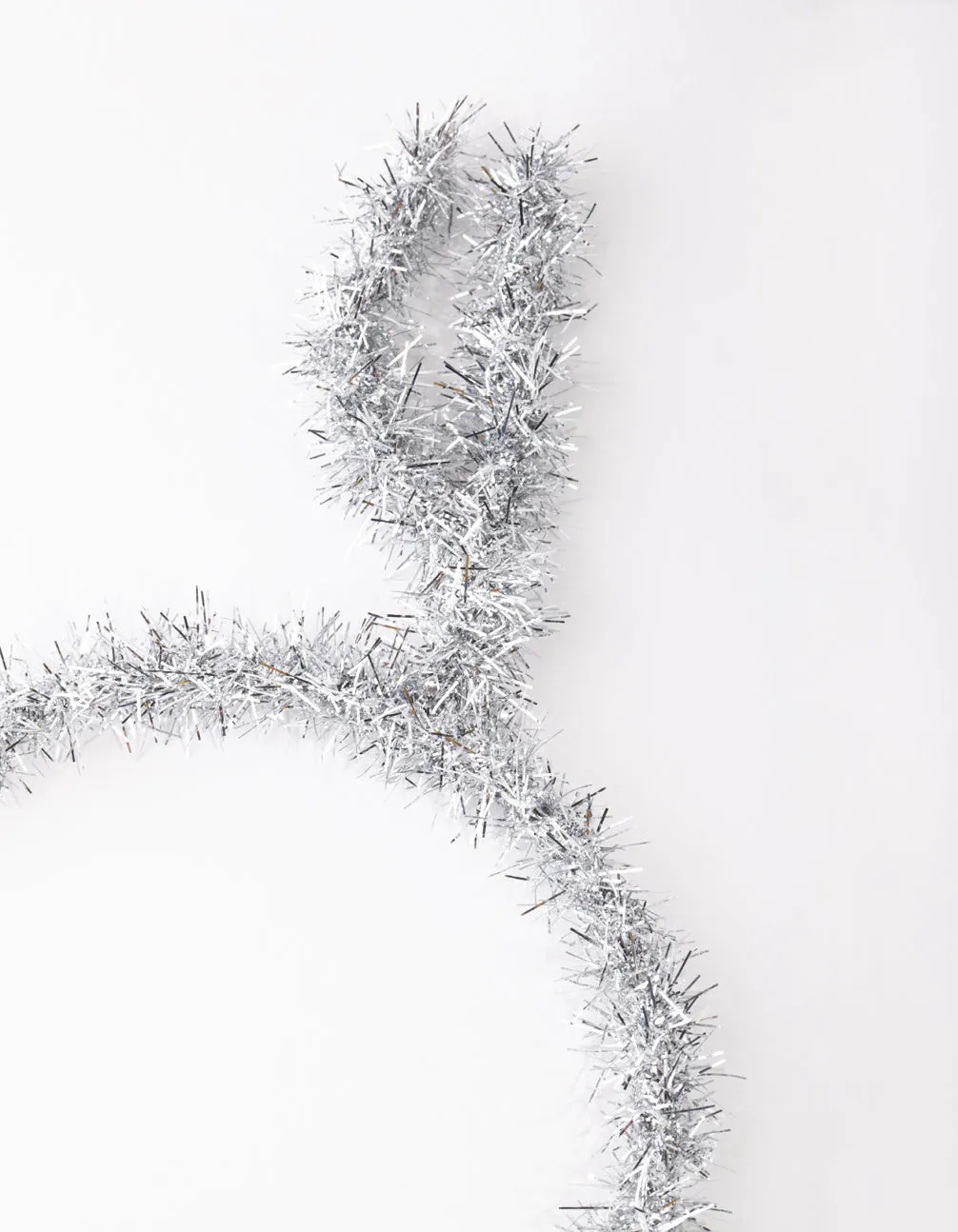 Silver Tinsel Reindeer Headband