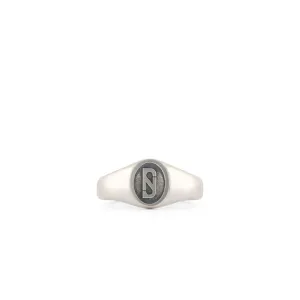 Silver Trademark Signet Ring