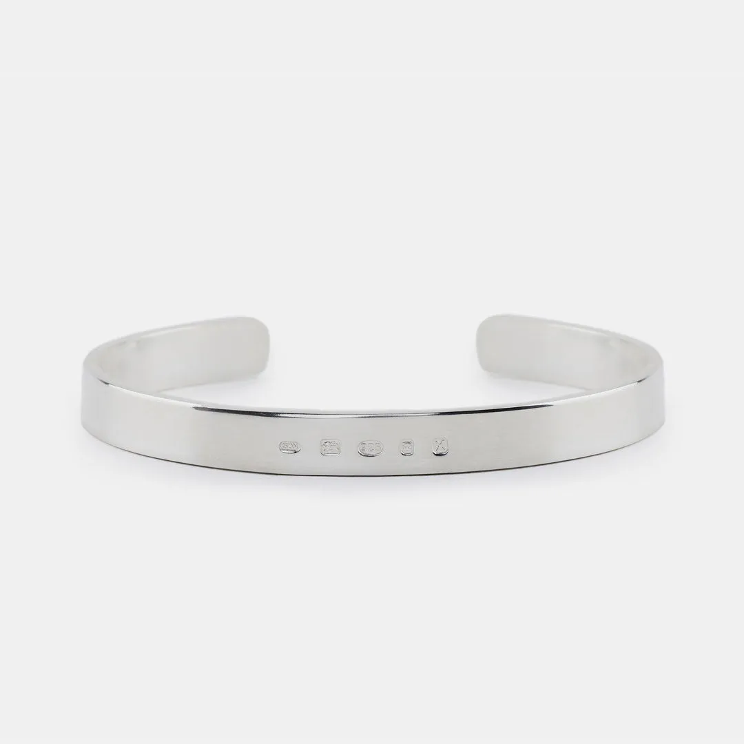 Silver Traditional Hallmark Bangle