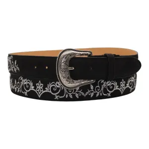 Silverton Jennifer All Leather Western Belt (Black)