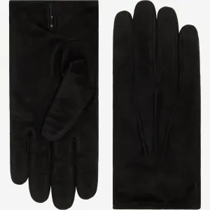 Silvia (black) - suede leather gloves with luxurious cashmere lining