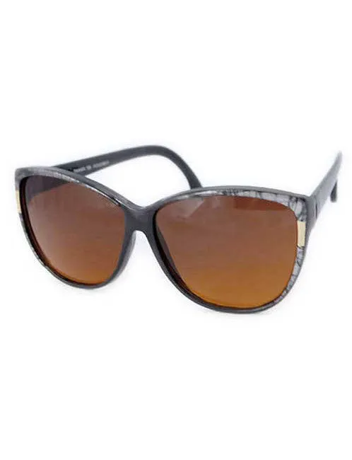 SIMONE Marble Gray Cat-Eye Sunglasses