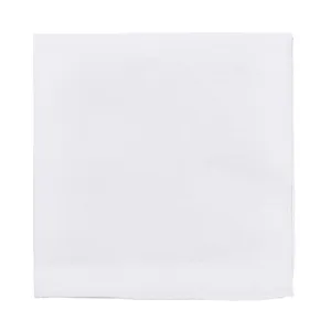 Simonnot Godard 100% Linen Plain White Pocket Square