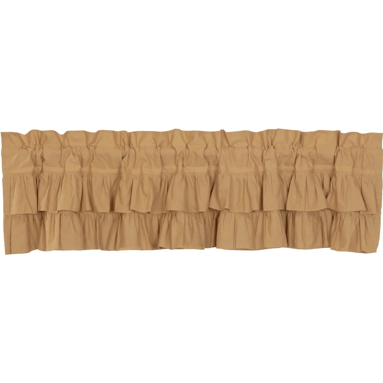 Simple Life Flax Ruffled Valance