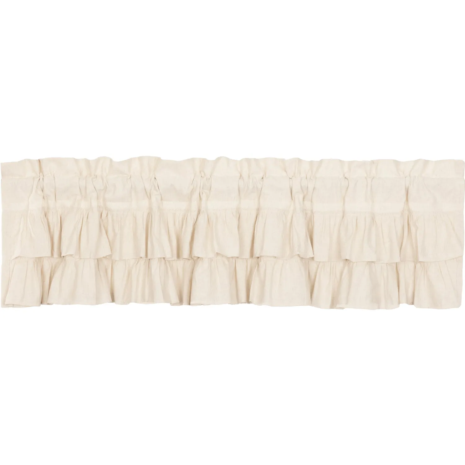 Simple Life Flax Ruffled Valance