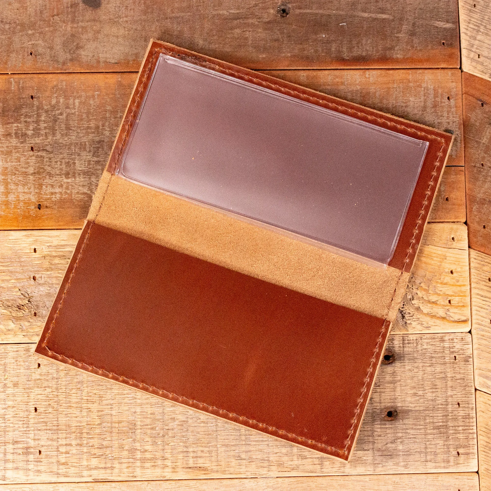 Simple Light Brown Checkbook