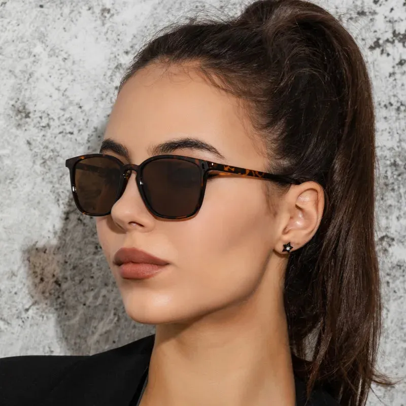 Simple Luxury Designer Metal Sunglasses