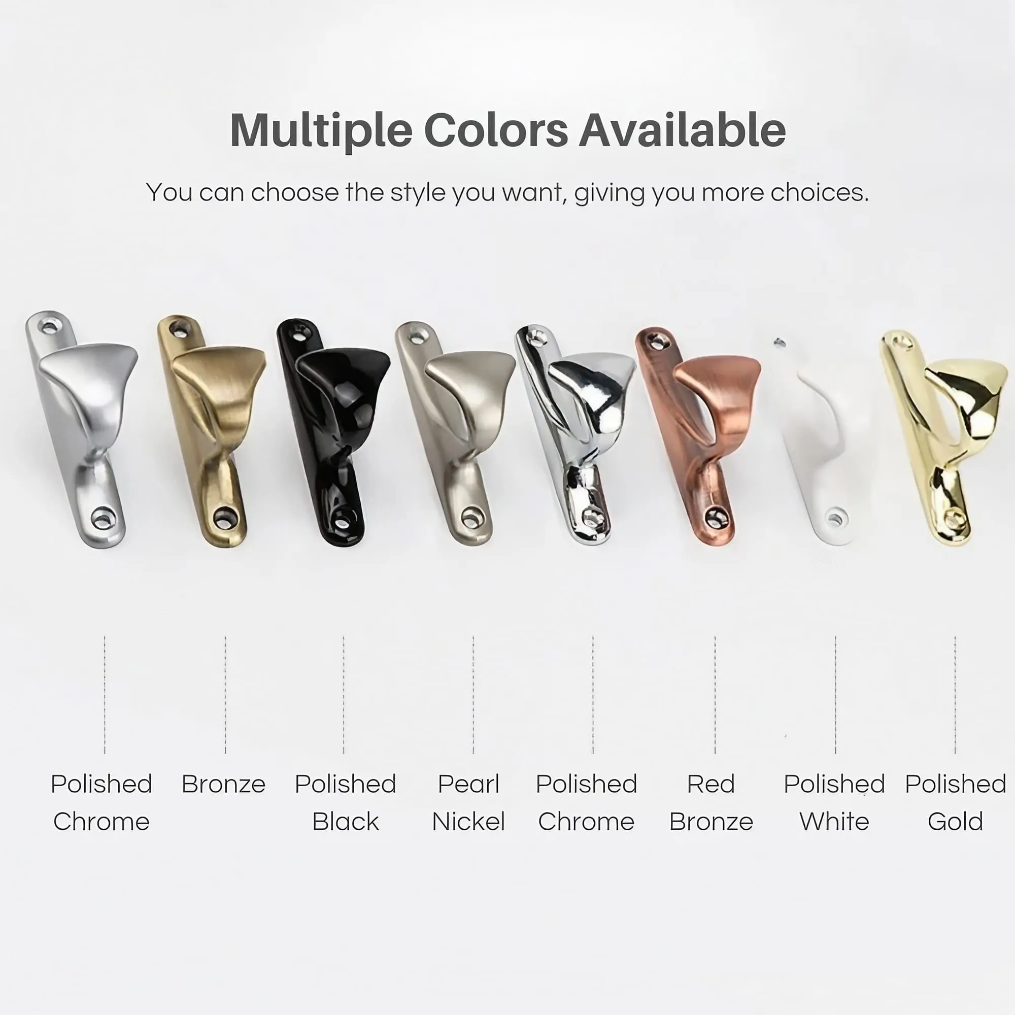 Simple Zinc Alloy Single Coat Hooks For Wall