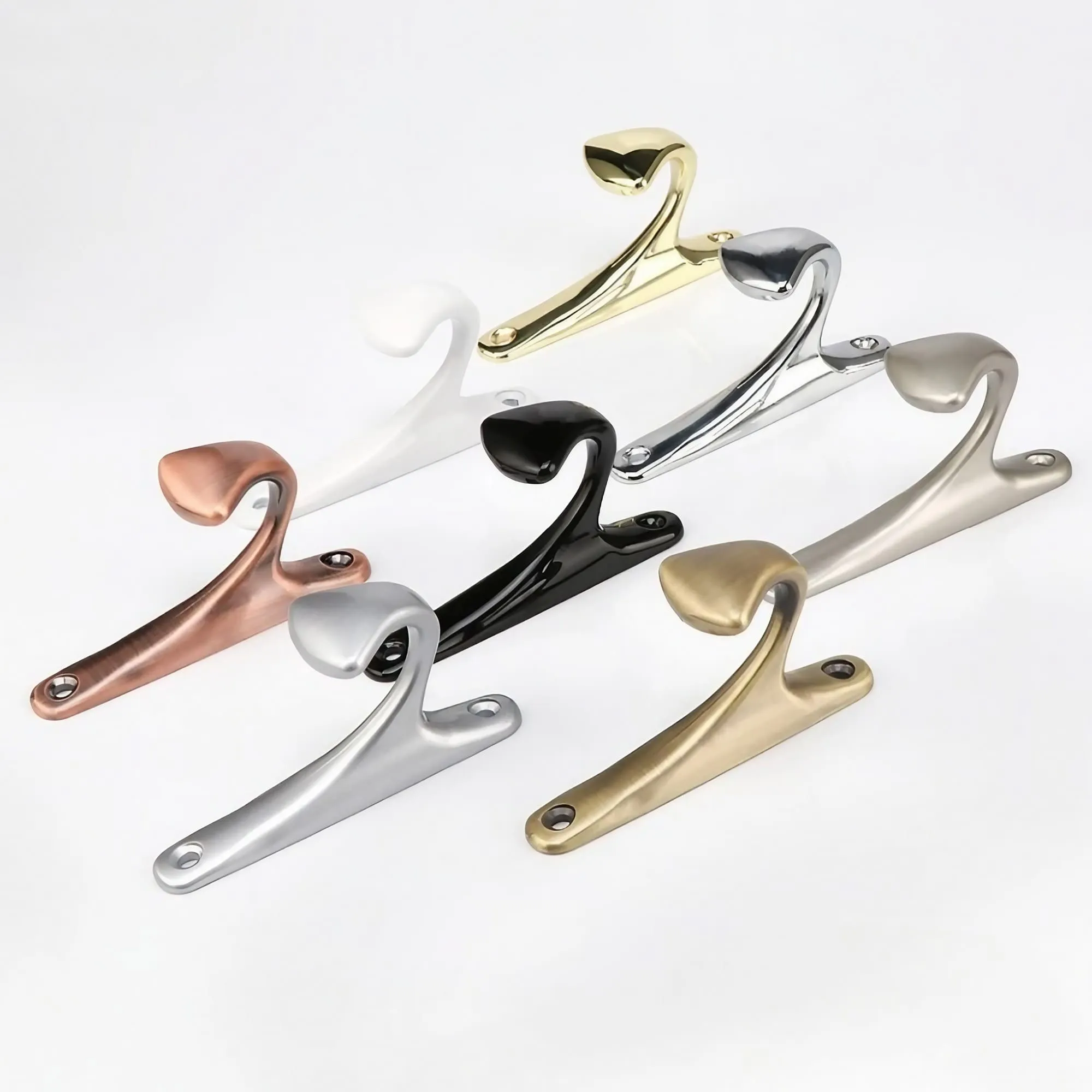 Simple Zinc Alloy Single Coat Hooks For Wall