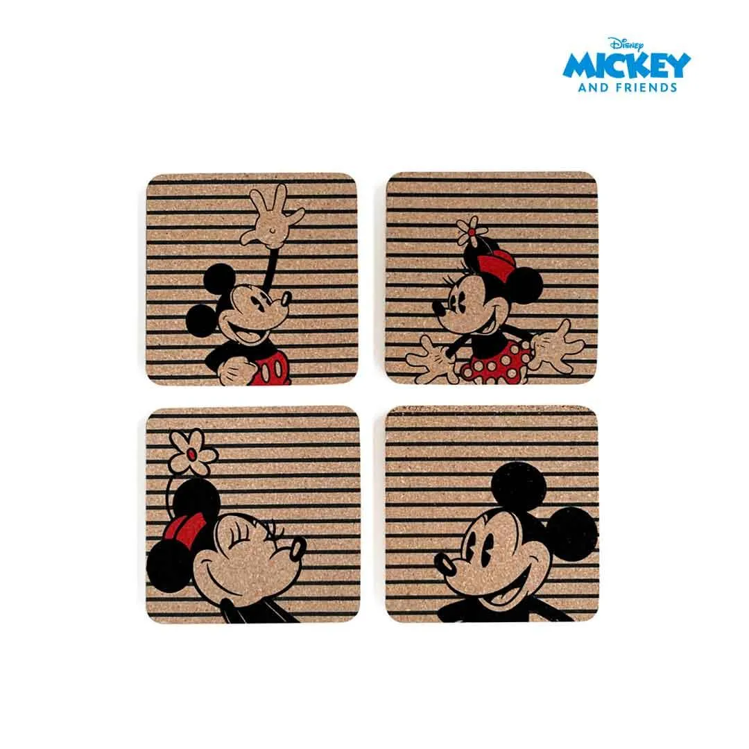 Simpli Disney Home Collection Mickey Cork Coasters 4s