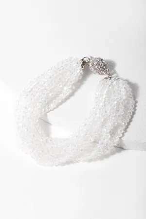 Simply Crystal Multi Strand Bracelet