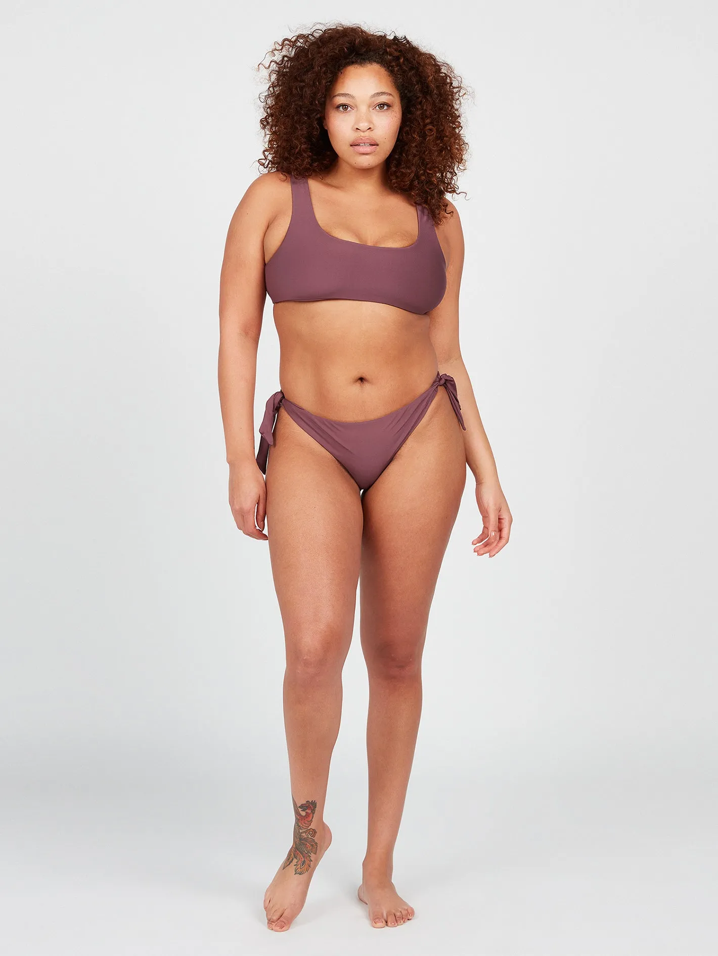 Simply Seamless Scoop Plus Size Bikini Top - Eggplant